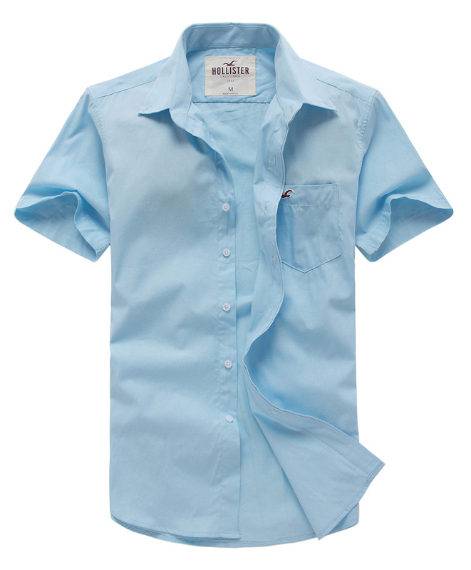 Hollister Hombres Pura De Color Oxford camiseta de verano HCO4485